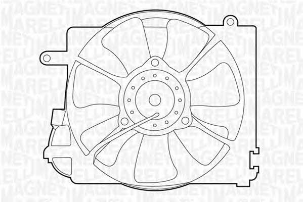 Magneti marelli 069422293010 Hub, engine cooling fan wheel 069422293010