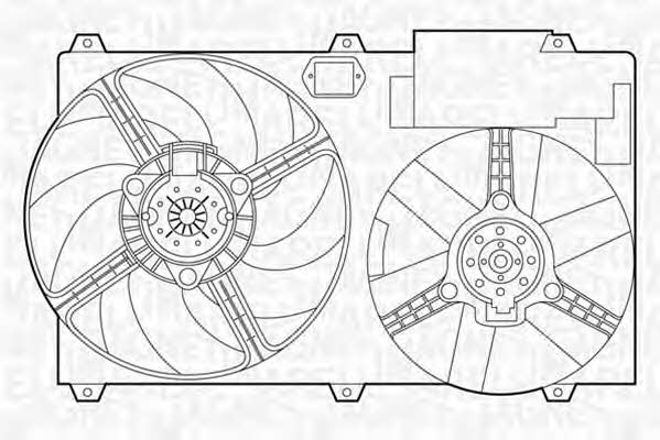 Magneti marelli 069422302010 Hub, engine cooling fan wheel 069422302010