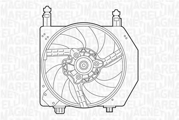 Magneti marelli 069422305010 Hub, engine cooling fan wheel 069422305010