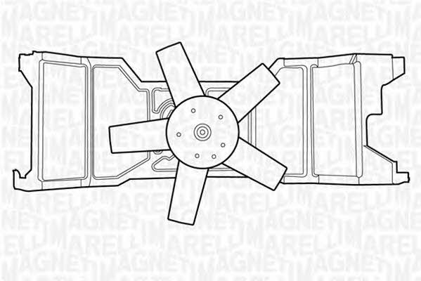 Magneti marelli 069422309010 Hub, engine cooling fan wheel 069422309010
