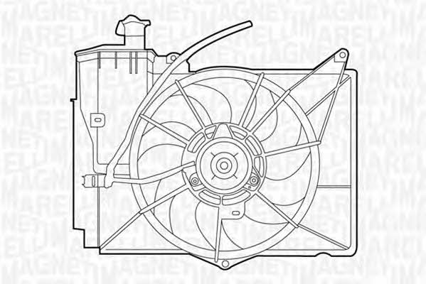 Magneti marelli 069422358010 Hub, engine cooling fan wheel 069422358010