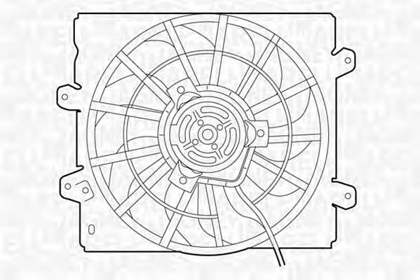 Magneti marelli 069422361010 Hub, engine cooling fan wheel 069422361010