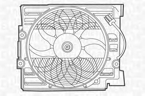 Magneti marelli 069422366010 Hub, engine cooling fan wheel 069422366010