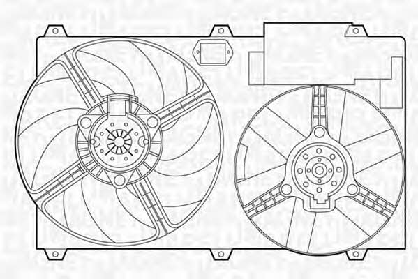 Magneti marelli 069422389010 Hub, engine cooling fan wheel 069422389010
