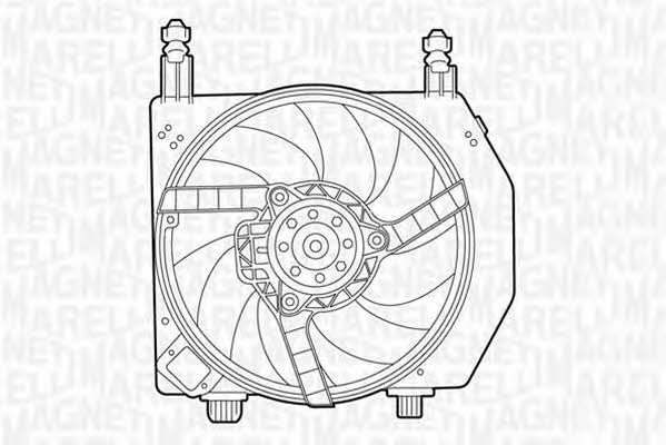 Magneti marelli 069422394010 Hub, engine cooling fan wheel 069422394010