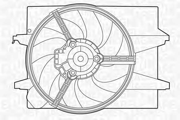 Magneti marelli 069422395010 Hub, engine cooling fan wheel 069422395010