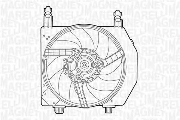 Magneti marelli 069422397010 Hub, engine cooling fan wheel 069422397010
