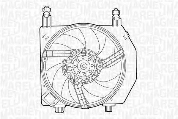 Magneti marelli 069422399010 Hub, engine cooling fan wheel 069422399010