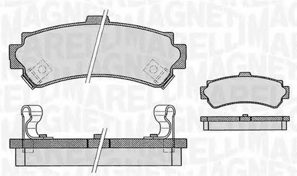 Magneti marelli 363916060519 Brake Pad Set, disc brake 363916060519