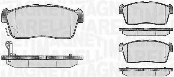 Magneti marelli 363916060470 Brake Pad Set, disc brake 363916060470