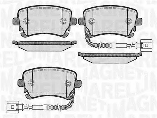 Magneti marelli 363916060603 Brake Pad Set, disc brake 363916060603