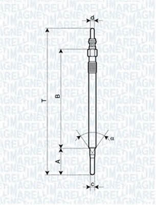 Glow plug Magneti marelli 062900062304
