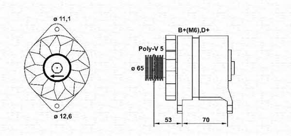 Magneti marelli 063321096010 Alternator 063321096010