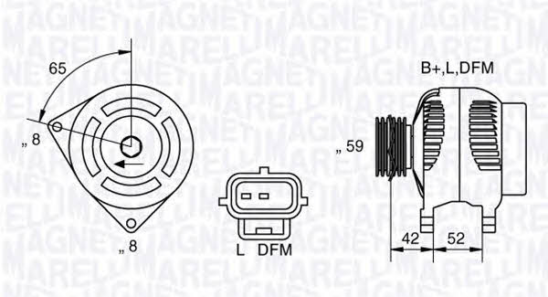 Magneti marelli 063341758010 Alternator 063341758010