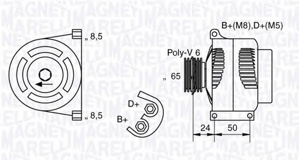 Magneti marelli 063377006010 Alternator 063377006010