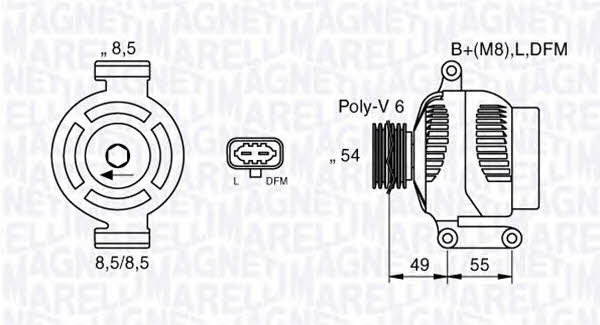 Magneti marelli 063377423010 Alternator 063377423010