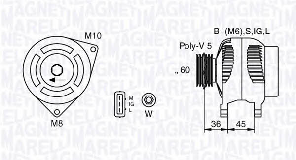 Magneti marelli 063377433010 Alternator 063377433010