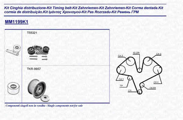 Magneti marelli 341311991101 Timing Belt Kit 341311991101