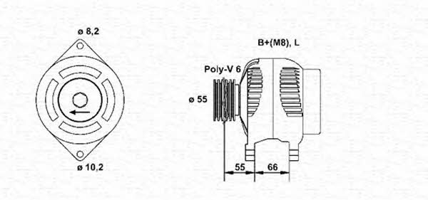 Magneti marelli 943354075010 Alternator 943354075010