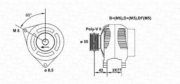 Magneti marelli 943355014010 Alternator 943355014010