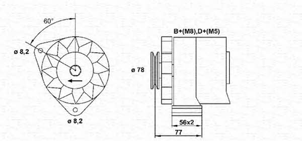 Magneti marelli 943356656010 Alternator 943356656010