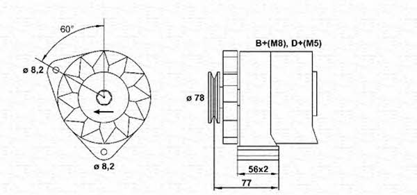 Magneti marelli 943356803010 Alternator 943356803010