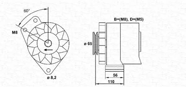 Magneti marelli 943356818010 Alternator 943356818010