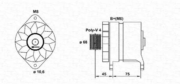 Magneti marelli 943356923010 Alternator 943356923010