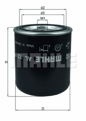 Mahle/Knecht AL 12 Moisture dryer filter AL12
