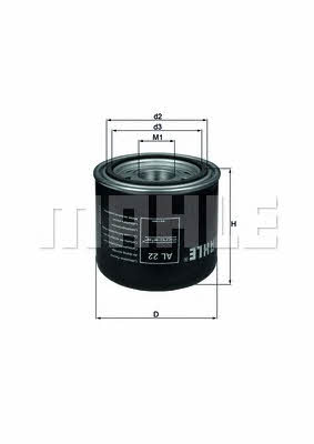 Mahle/Knecht AL 22 Moisture dryer filter AL22