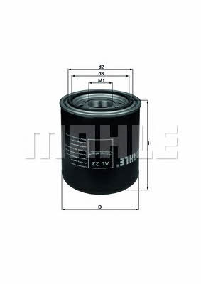 Mahle/Knecht AL 23 Moisture dryer filter AL23