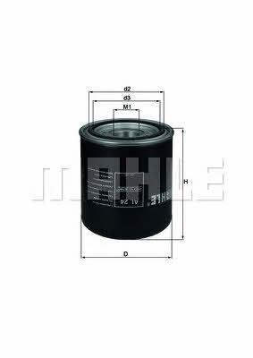 Mahle/Knecht AL 24 Moisture dryer filter AL24