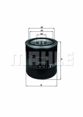 Mahle/Knecht AL 25 Moisture dryer filter AL25
