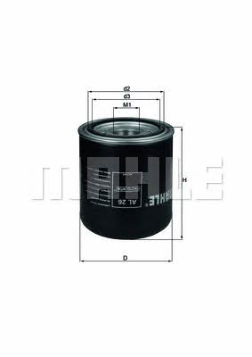 Mahle/Knecht AL 26 Moisture dryer filter AL26