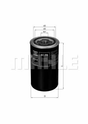 Mahle/Knecht HC 78 Hydraulic filter HC78