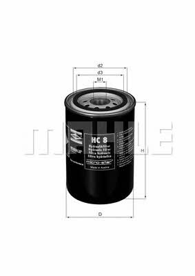Mahle/Knecht HC 8 Hydraulic filter HC8