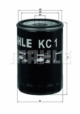 Mahle/Knecht KC 1 Fuel filter KC1