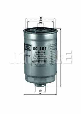 Fuel filter Mahle/Knecht KC 101