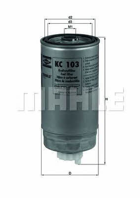 Mahle/Knecht KC 103 Fuel filter KC103