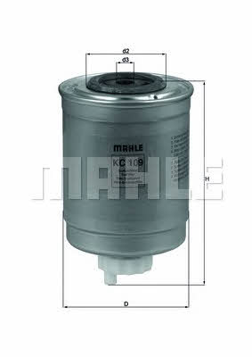 Mahle/Knecht KC 109 Fuel filter KC109