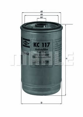 Mahle/Knecht KC 117 Fuel filter KC117