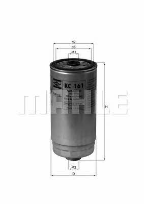Fuel filter Mahle&#x2F;Knecht KC 161