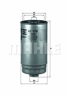 Fuel filter Mahle&#x2F;Knecht KC 179