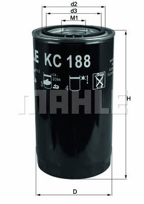 Fuel filter Mahle&#x2F;Knecht KC 188