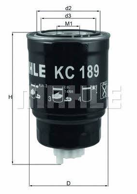 Fuel filter Mahle&#x2F;Knecht KC 189
