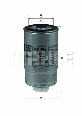 Fuel filter Mahle/Knecht KC 195