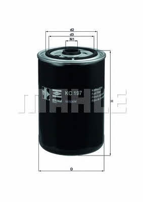 Fuel filter Mahle/Knecht KC 197