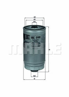 Mahle/Knecht KC 199 Fuel filter KC199