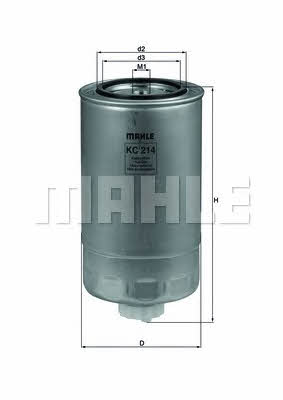 Fuel filter Mahle/Knecht KC 214