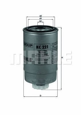 Mahle/Knecht KC 221 Fuel filter KC221